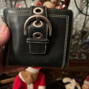 COACH Women's Leather Buckle Wallet